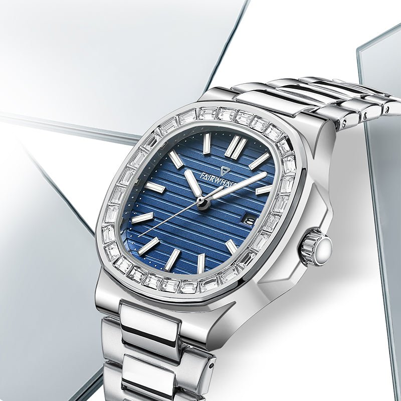 New Luxury Men Watch Stainless Steel Fashion Quartz Waterproof Watch - Zavion Watches Store