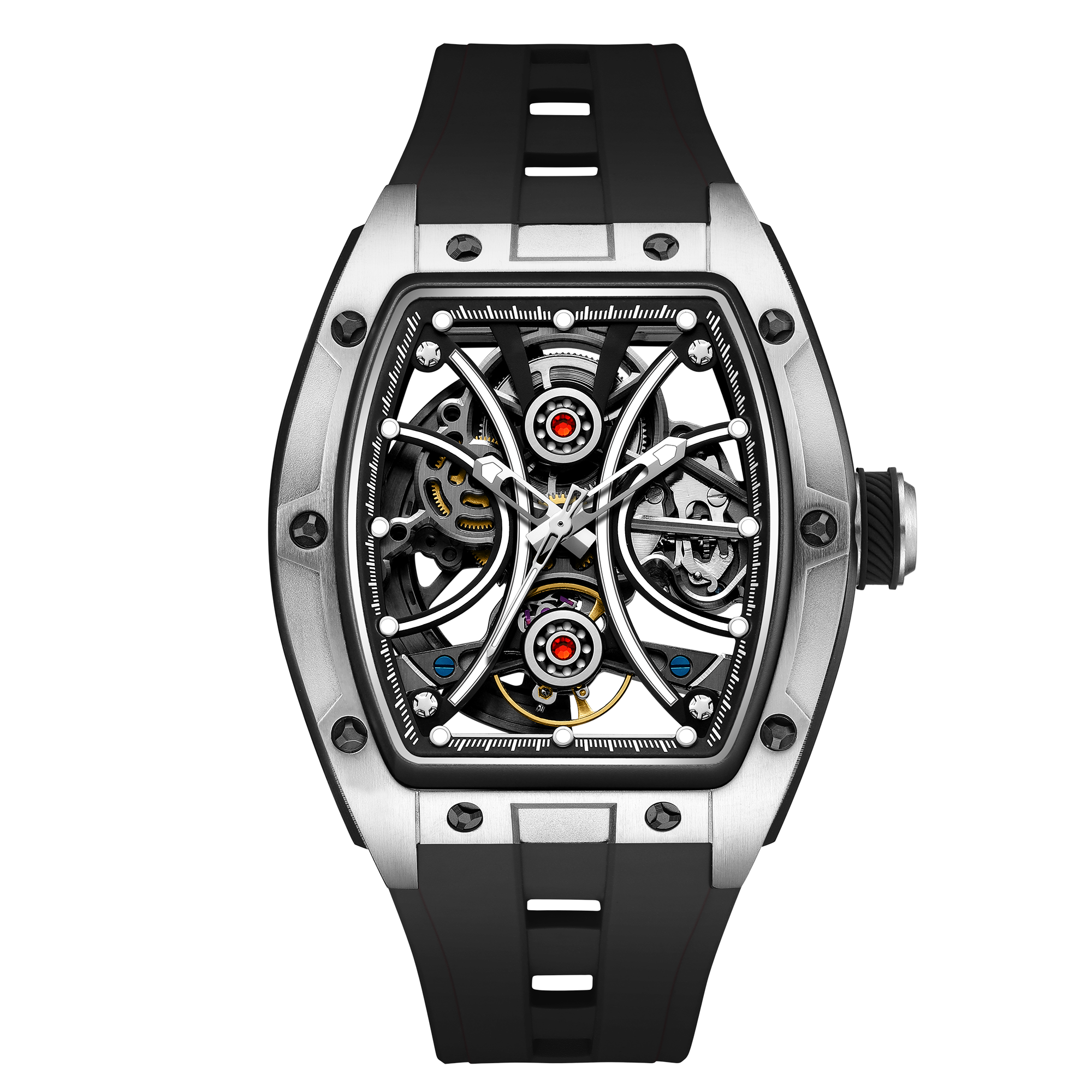 JC-9-198G-4 Tourbillon Skeleton Men’s Watch