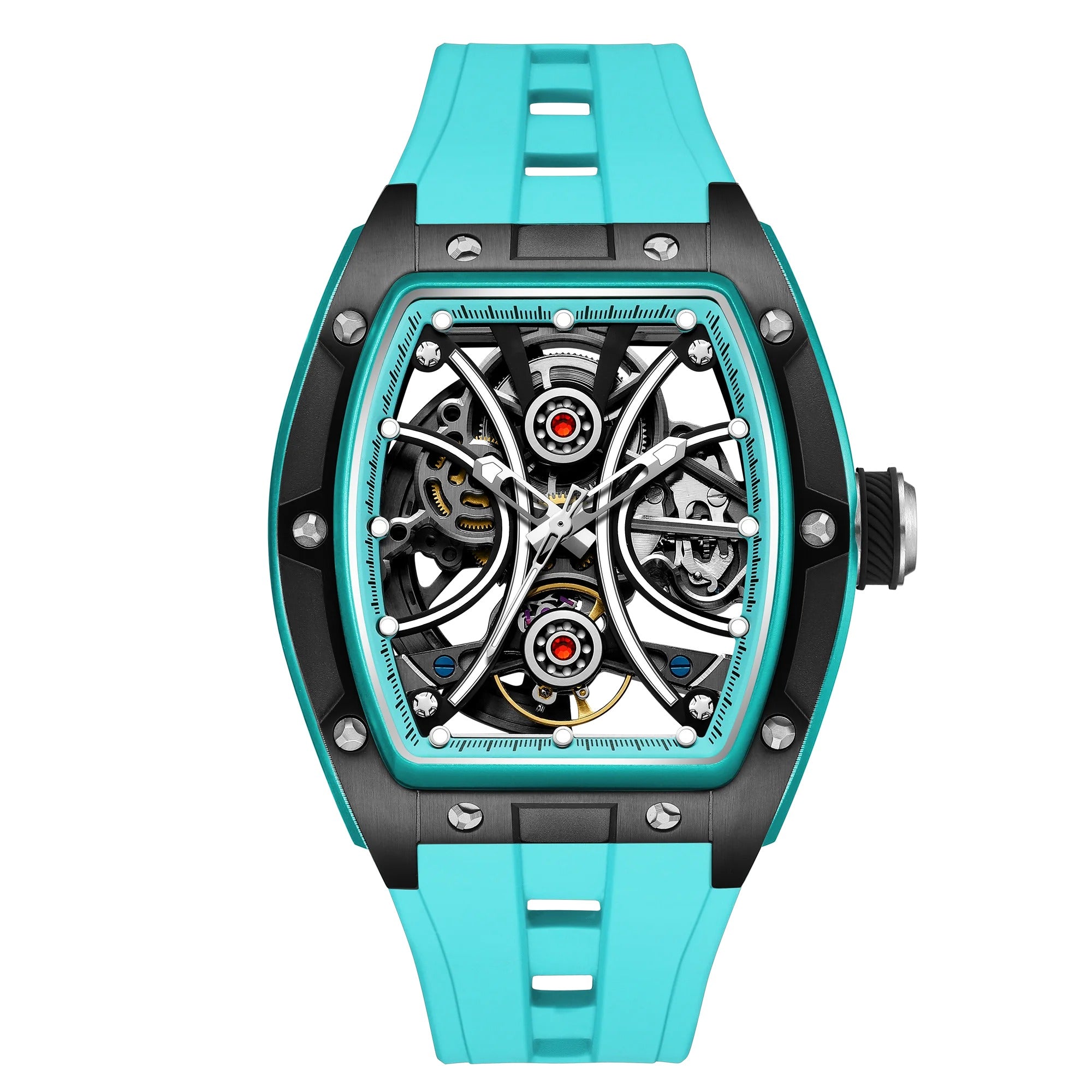 JC-9-198G-4 Tourbillon Skeleton Men’s Watch