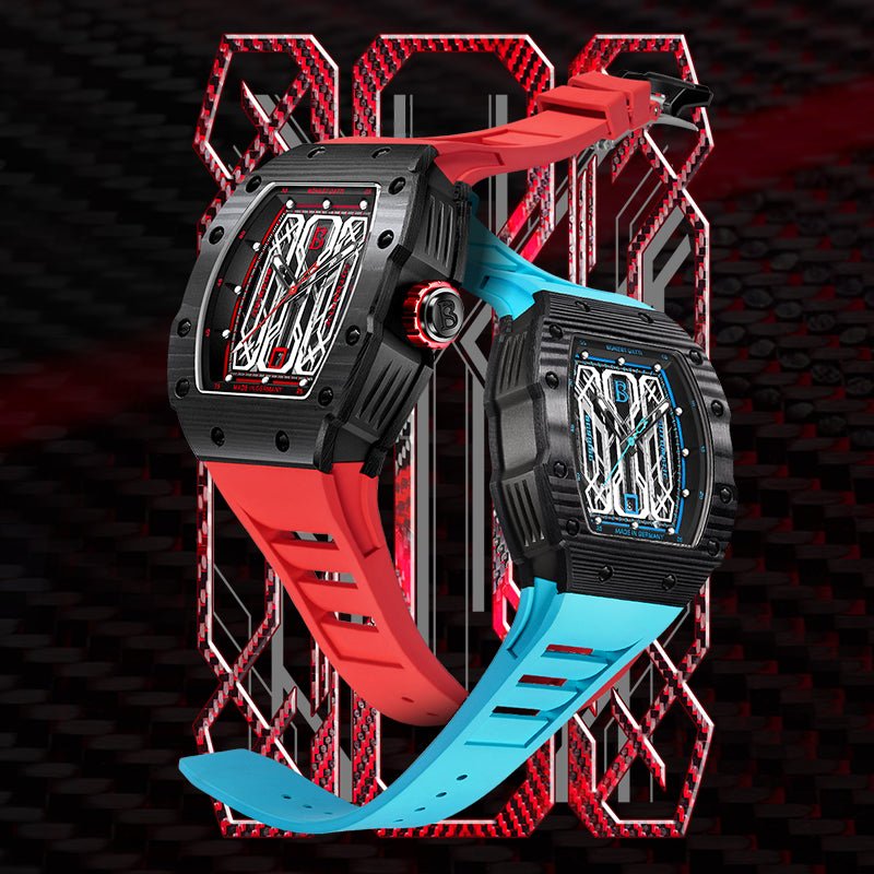 BOEST GATTI BG9916G Red Carbon Fiber - Zavion Watches Store