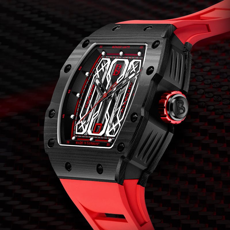 BOEST GATTI BG9916G Red Carbon Fiber - Zavion Watches Store