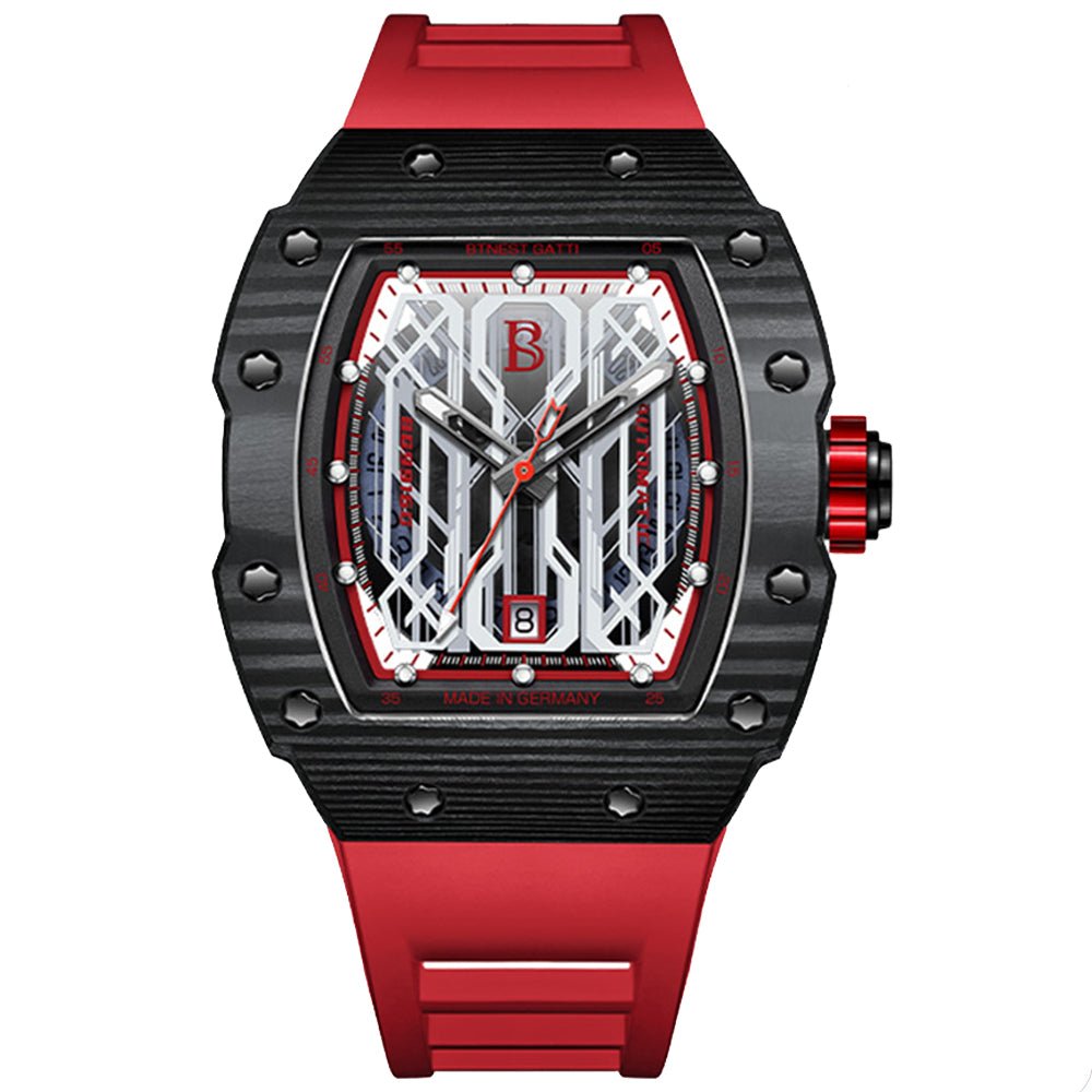 BOEST GATTI BG9916G Red Carbon Fiber - Zavion Watches Store