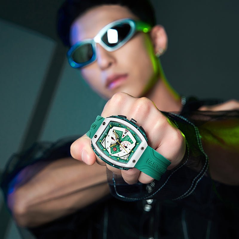Luxury Fashion Watch For Mens Famous Original Sports Waterproof Tonneau Mille Quartz WristWatch