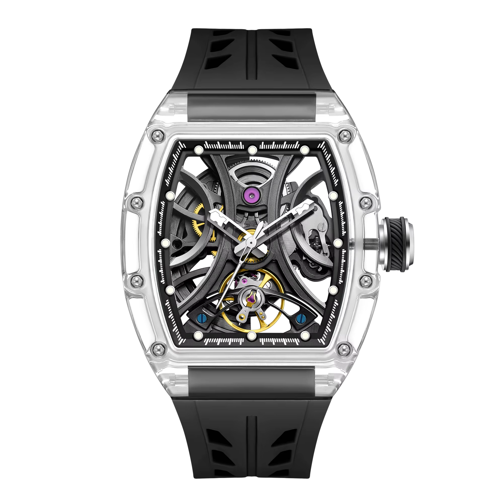 195G Skeleton Tourbillon Automatic Mechanical Watch – Zavion Watches