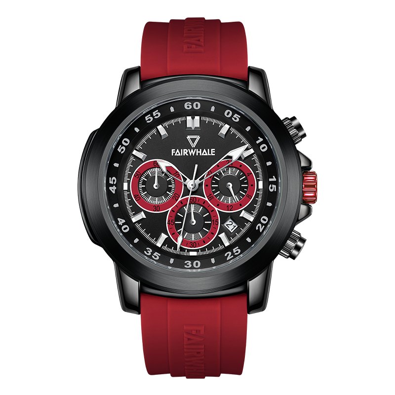 New Luxury Design Multi-Hand Chronograph With Silicon Straps Waterproof Watch - Zavion Watches Store