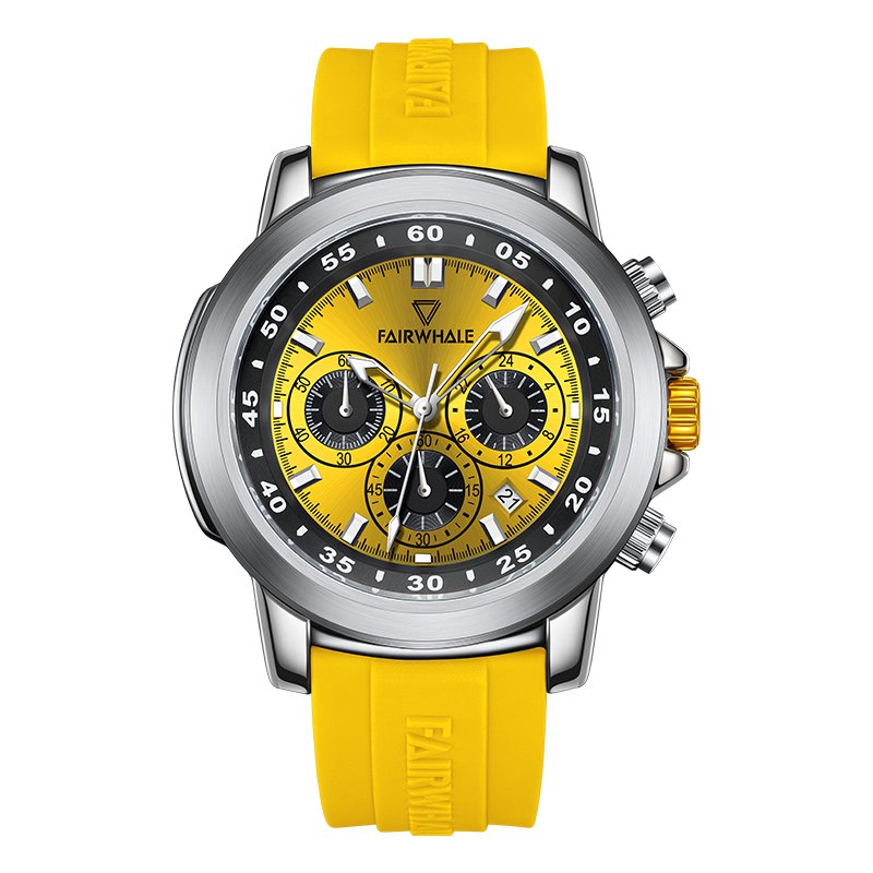 New Luxury Design Multi-Hand Chronograph With Silicon Straps Waterproof Watch - Zavion Watches Store