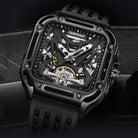 New Luxury Skeleton Dial Rubber Strap Automatic & Waterproof Watch - Zavion Watches Store