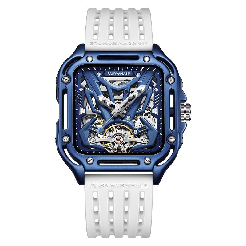 New Luxury Skeleton Dial Rubber Strap Automatic & Waterproof Watch - Zavion Watches Store