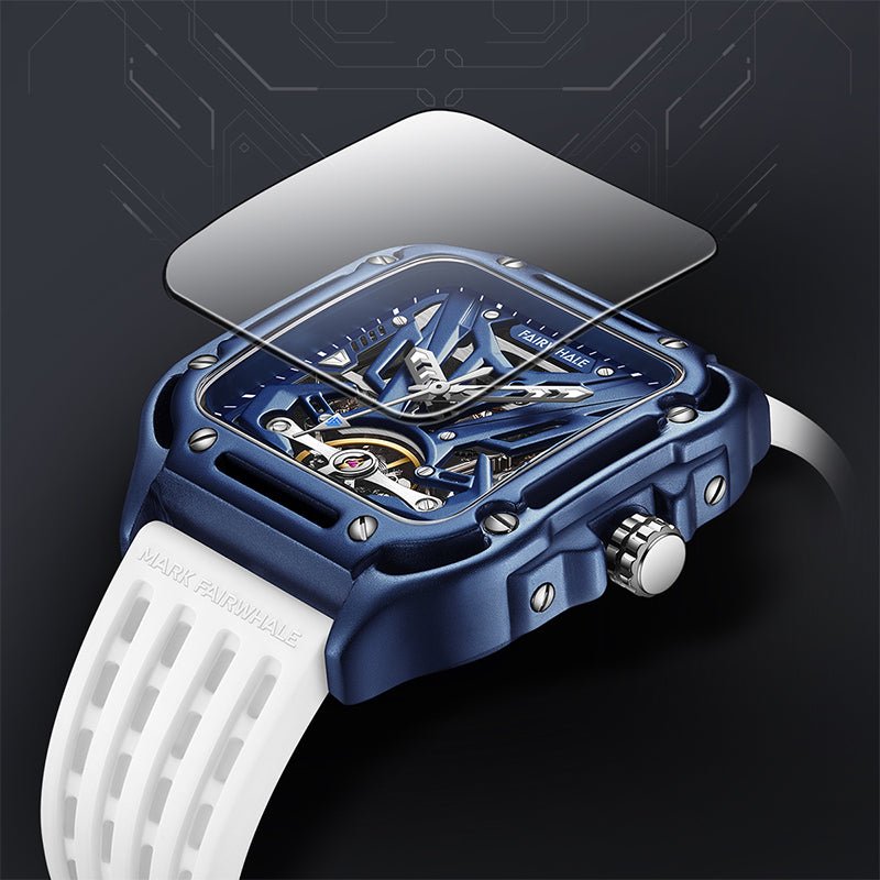 New Luxury Skeleton Dial Rubber Strap Automatic & Waterproof Watch - Zavion Watches Store