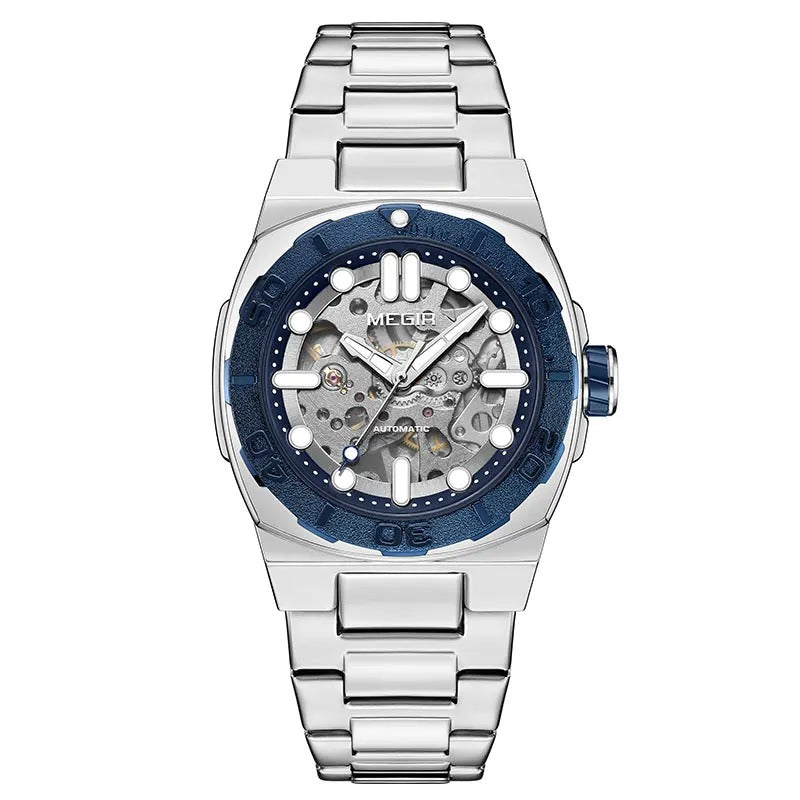 8606 Luxury Automatic Men’s Watch – Stainless Steel & Waterproof