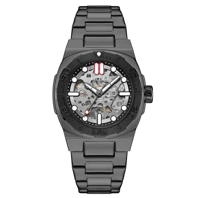 8606 Luxury Automatic Men’s Watch – Stainless Steel & Waterproof