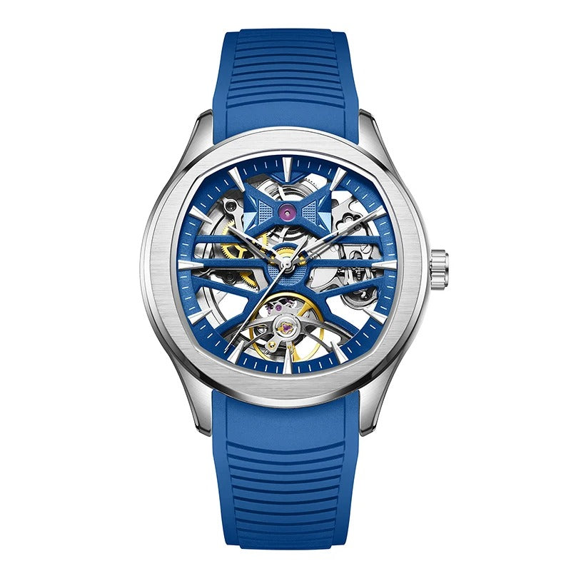 JC-9-204G-5 Automatic Skeleton Men’s Watch – Steel Case & Strap