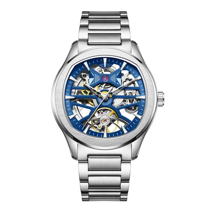 JC-9-204G-5 Automatic Skeleton Men’s Watch – Steel Case & Strap