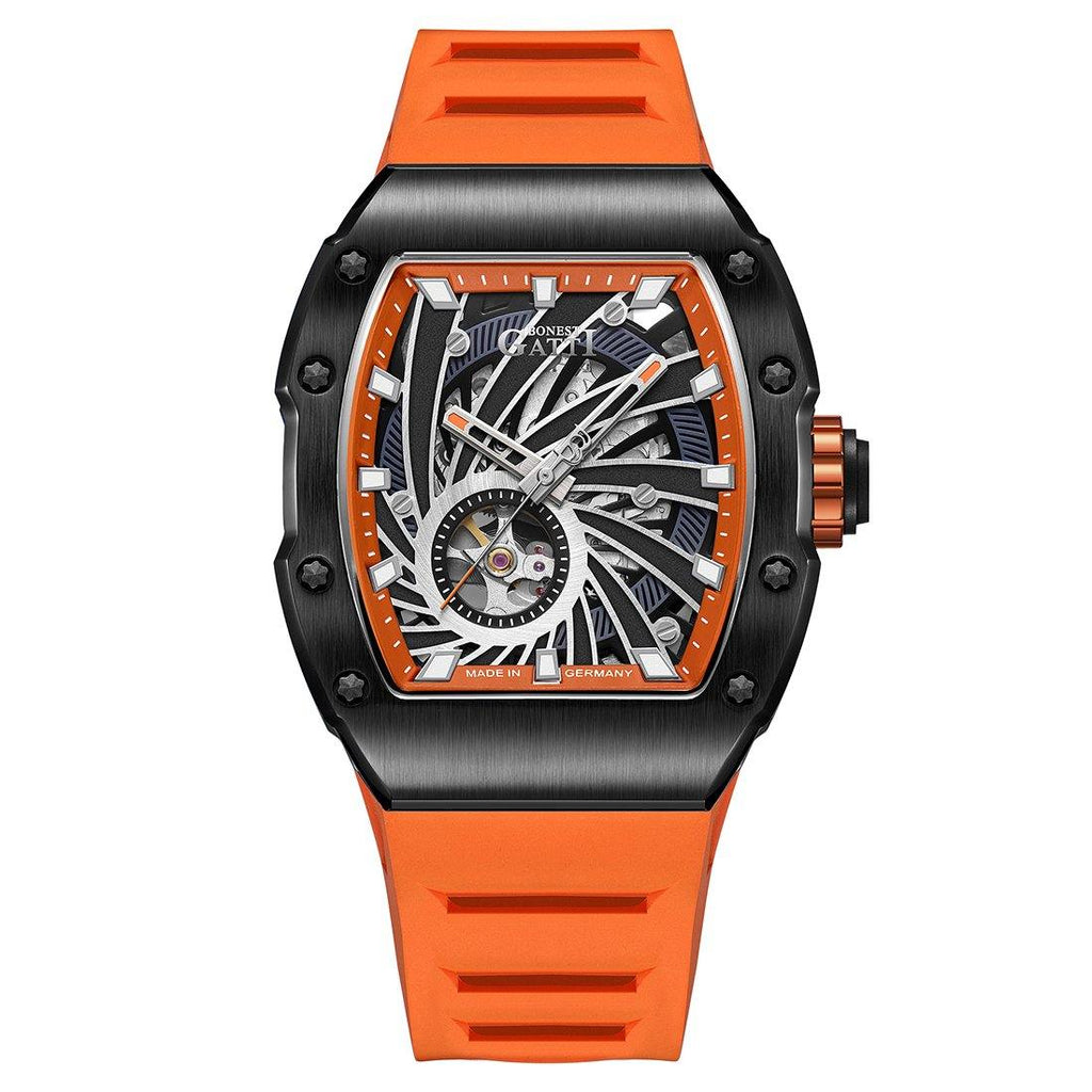 BONEST GATTI Ghost Speed Automatic Orange BG9902 - Zavion Watches Store