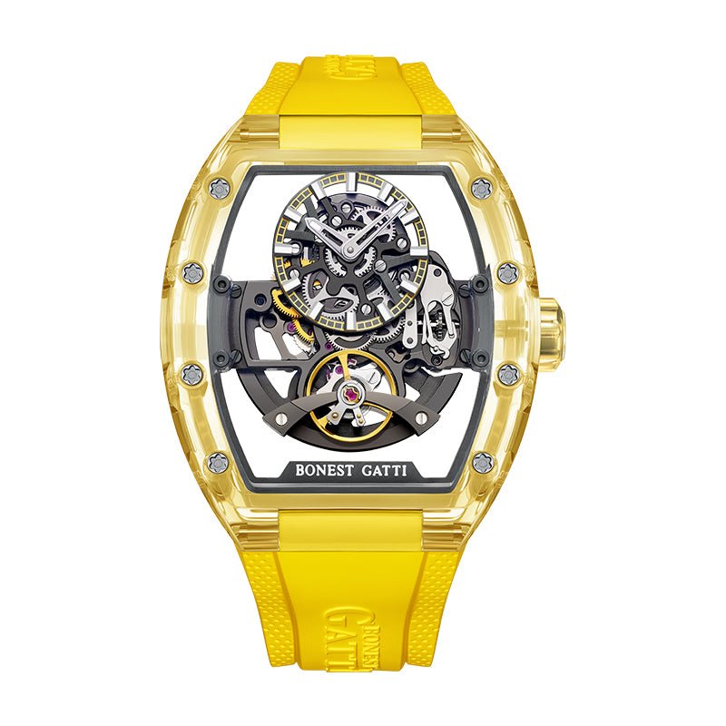 Bonest Gatti Mens Wrist Bands Luxury Tourbillon Automatic Mechanical Watch - Zavion Watches Store