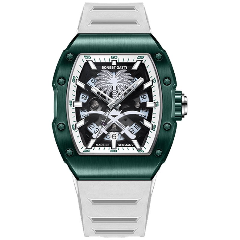 BONEST GATTI Palm Tree Automatic BG9904 Green - Zavion Watches Store