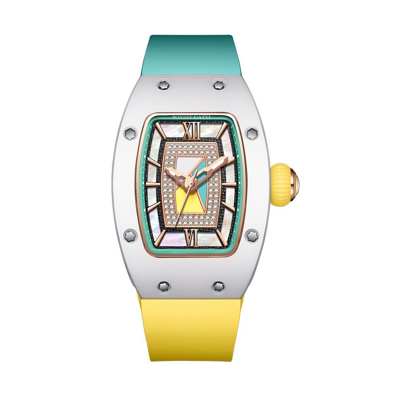 Classy Series - Ceramic BG9906-L2 Green-Yellow - Zavion Watches Store