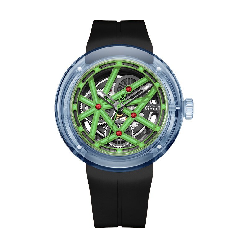 Metaverse Series - BG7702 Optical glass Black Green - Zavion Watches Store