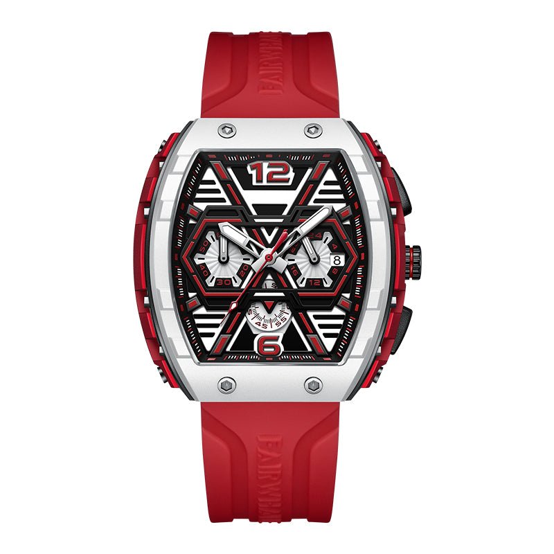 New Luxury Multi-Hand Chronograph Rubber Strap Waterproof Watch - Zavion Watches Store